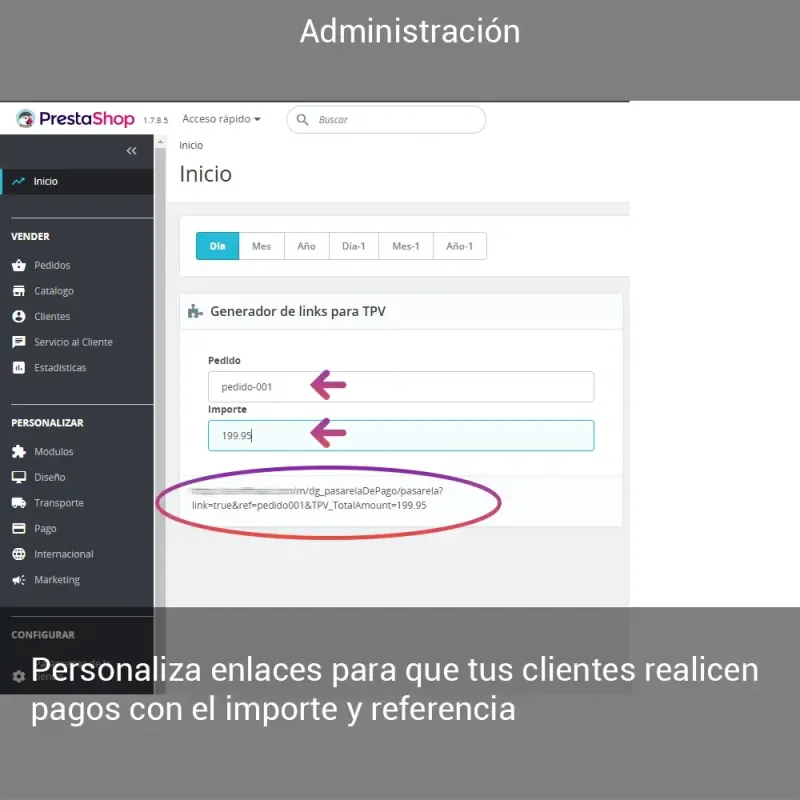 Pasarela de pago TPV - Tarjeta de crédito sin pedido